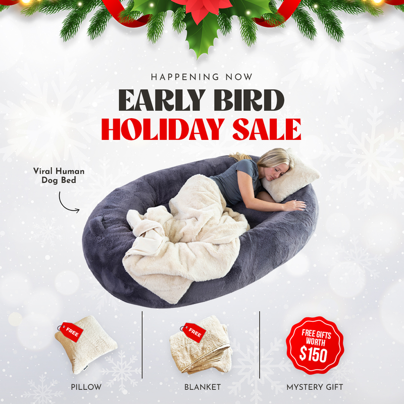 The Original Human Dog Bed Giant Dog Beds for Humans Plufl