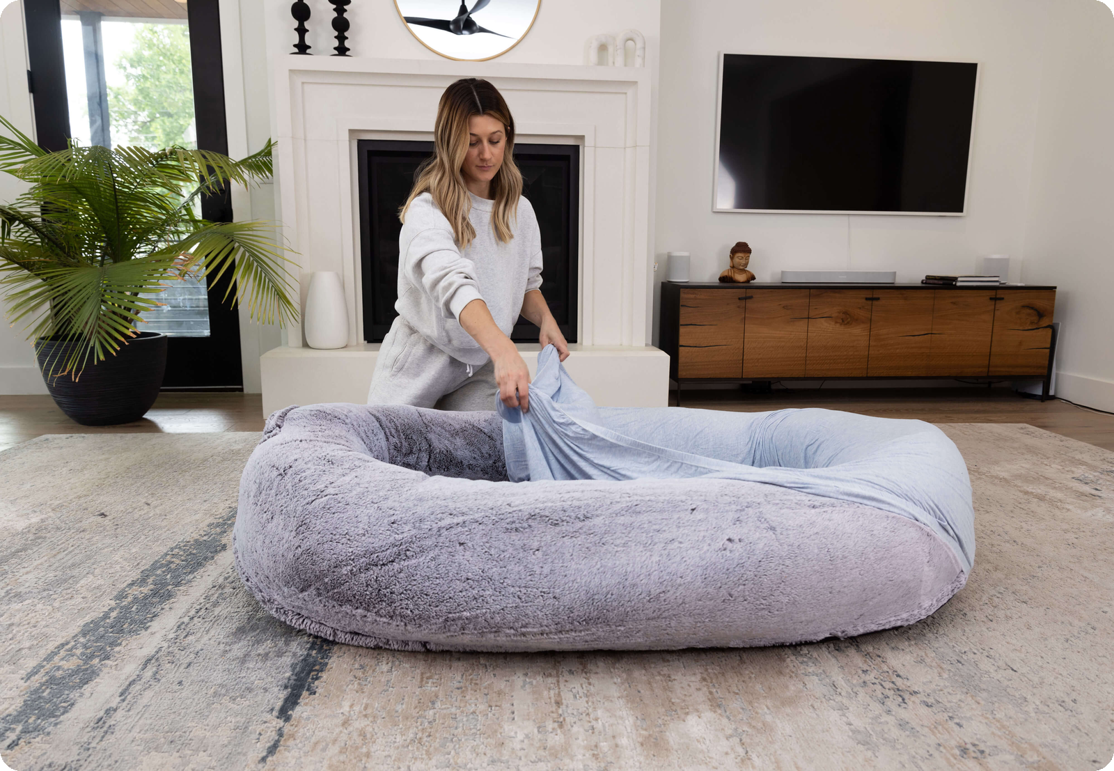 Fitted Sheet for Plufl Human Dog Bed